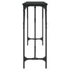 vidaXL Tavolino Consolle Nero 200x29x75 cm in Legno Multistrato