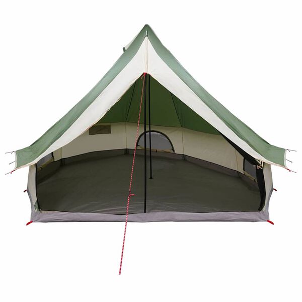 vidaXL Tenda Tipi con tetto Verde 400 x 346 x 250 cm taffet&agrave;