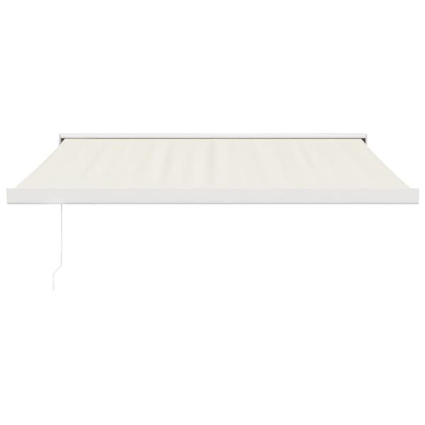 vidaXL Tenda da Sole Retrattile Crema 3,5x2,5 m in Tessuto e Alluminio