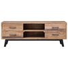 vidaXL Mobile Porta TV 120x30x45 cm in Legno Massello di Teak