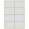 vidaXL Parete Doccia Walk-in Oro 140 x 195 cm vetro temperato