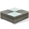 vidaXL Set Divani da Giardino 6 pz con Cuscini in Polyrattan Grigio