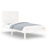 vidaXL Giroletto senza Materasso Bianco 90x200 cm Legno Massello Pino