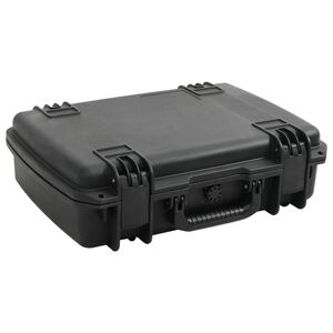 vidaXL Valigetta da Volo Portatile Nera 50,5x37x14,5 cm in PP