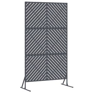 vidaXL Schermo per Privacy 100 x 50 x 180 cm Acciaio Antracite
