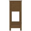 vidaXL Fioriera con Mensola Ambra 82,5x34,5x81 cm Legno Massello Pino
