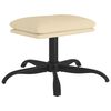 vidaXL Poggiapiedi Crema 60x60x36 cm in Tessuto