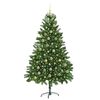 vidaXL Albero di Natale con 300 LED con supporto Verde 180 cm PE