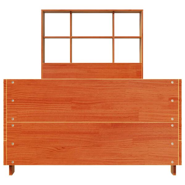 vidaXL Letto senza Materasso Marrone Cera 75x190 cm in Legno di Pino