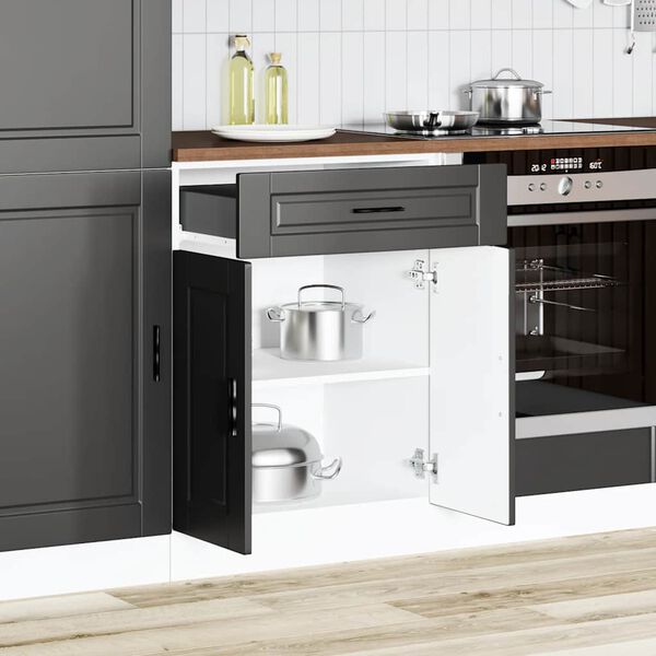 vidaXL Base da Cucina Porto Nero in Legno Multistrato