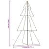 vidaXL Albero di Natale a Cono 240 LED per Interni Esterni 118x180 cm