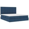 vidaXL Letto con Contenitore Blu 180 x 200 cm Pelle Sintetica
