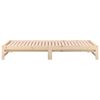 vidaXL Dormeuse Estraibile 2x(90x190) cm Legno Massello di Pino