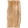 vidaXL Piano del Tavolo in Legno Massello di Acacia 118x(50-60)x2,5 cm