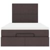 vidaXL Struttura Letto Pouf con Materasso 80x200 cm in Tessuto