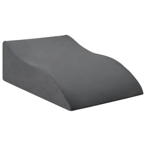 vidaXL Cuscino per Gambe Grigio 68 x 41 x 21 cm Schiuma PU