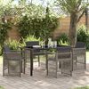 vidaXL Set da Pranzo per Giardino 5 pcs Grigio
