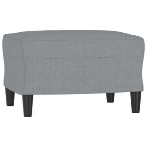 vidaXL Poggiapiedi Grigio Chiaro 60x50x41 cm in Tessuto