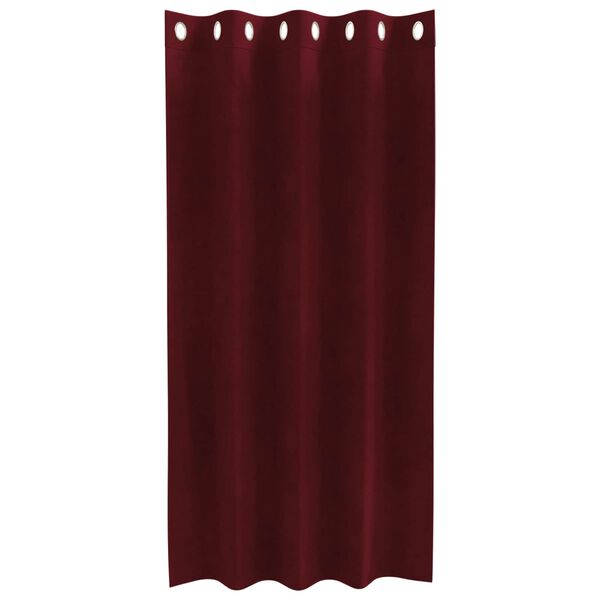vidaXL Tende oscuranti 2 pcs Rosso Vino 140 x 175 cm Velluto