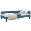 vidaXL Cornice del letto ad angolo Blu 100 x 200 cm Velluto