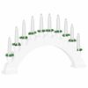 vidaXL Arco di Candele di Natale con 10 Candele LED 3 pcs Bianco