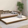 vidaXL Giroletto Marrone Ambra 100x200 cm in Legno Massello di Pino