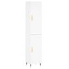 vidaXL Credenza Bianca 34,5x34x180 cm in Legno Multistrato