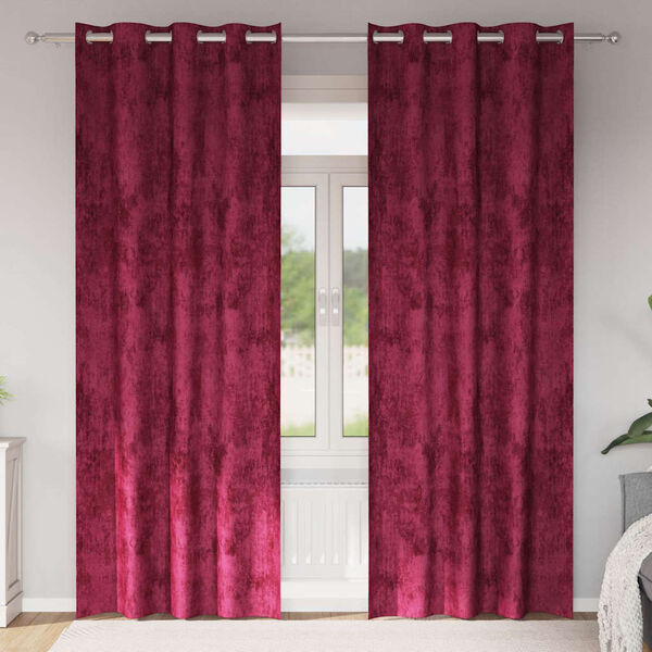 vidaXL Tende in Velluto 2 pcs Rosso vino 245 x 140 cm Velluto