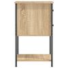 vidaXL Comodini 2 pz Rovere Sonoma 32x42x70 cm in Legno Multistrato