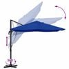 vidaXL Parasol Roma a braccio Blu e Nero 352 x 251 x 260 cm