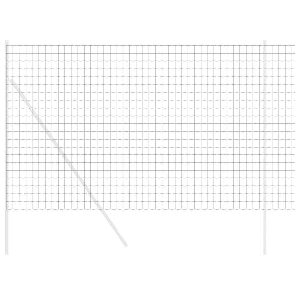 vidaXL Recinzione Euro Nero 1.6 x 10 m Ferro rivestito in PVC