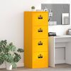 vidaXL Armadio per File con cassetto Giallo senape 44 x 50 x 106.5 cm