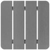 vidaXL Tavolo Laterale Adirondack Grigio chiaro 38 x 38 x 46 cm HDPE