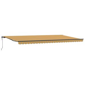 vidaXL Tenda retrattile Multicolore 600 &times; 300 cm Tessuto e Alluminio