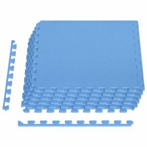 vidaXL Tappetino a Incastro 6 pz 2,16 m&sup2; in Schiuma EVA Blu