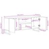 vidaXL Mobile TV Marrone 105 x 33 x 46 cm Legno di mango massello