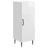 vidaXL Credenza Bianco Lucido 33 x 34,5 x 89,5 cm Legno ingegnerizzato