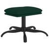 vidaXL Poggiapiedi Verde Scuro 60x60x36 cm in Velluto