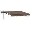 vidaXL Cornice per Tenda Manuale con LED Tortora 2,5 x 2 m