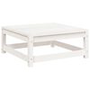 vidaXL Set Divani da Giardino 9 pz Bianco in Legno Massello di Pino