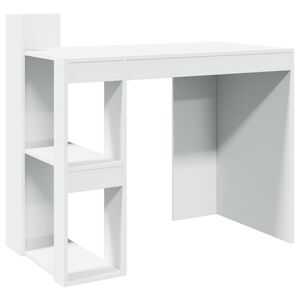 vidaXL Scrivania Ufficio Bianca 103,5x56,5x94 cm in Legno Multistrato