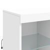vidaXL Credenza con Luci LED Bianca 81x37x100 cm
