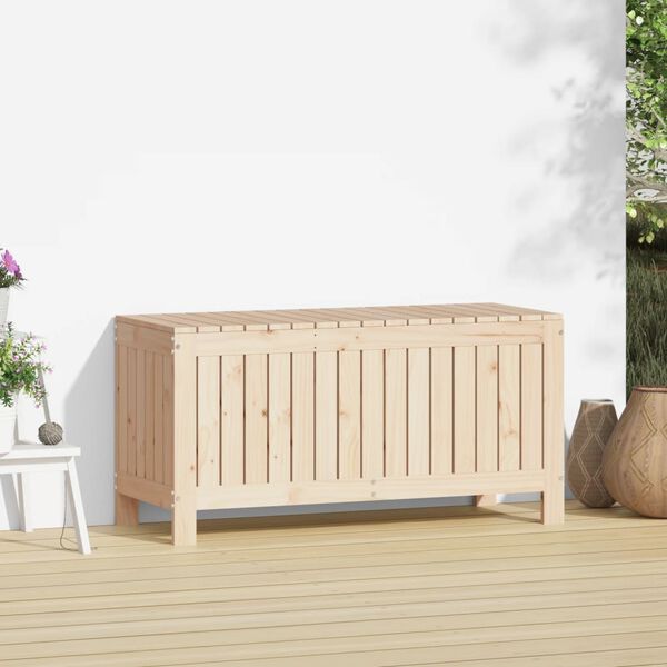 vidaXL Contenitore da Giardino 108x42,5x54 cm Legno Massello di Pino