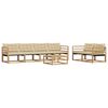 vidaXL Set di divani da esterno 7 pcs Bianco e Beige 79 x 79 x 37 cm
