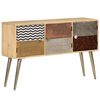 vidaXL Credenza 120x30x75 cm Legno Massello di Mango