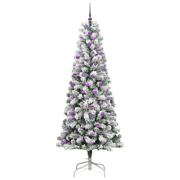 vidaXL Albero di Natale Artificiale con Rami Pieghevoli 240 cm