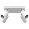 vidaXL Faretto da soffitto Bianco 26 x 26 x 16,5 cm Metallo