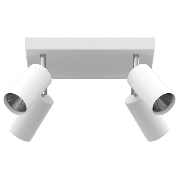 vidaXL Faretto da soffitto Bianco 26 x 26 x 16,5 cm Metallo