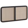 vidaXL Testiera con testiera Nero 120 x 55 x 3 cm Rattan