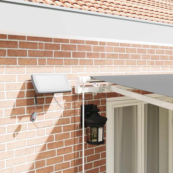 vidaXL Tenda da Sole con Bianco 4,5 × 3 m Metallo